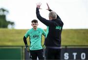 2 June 2025; Goalkeeper Max O'Leary during a Republic of Ireland training session at the FAI National Training Centre in Abbotstown, Dublin. Photo by Seb Daly/Sportsfile