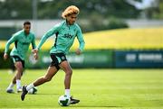 2 June 2025; John Joe Patrick Finn during a Republic of Ireland training session at the FAI National Training Centre in Abbotstown, Dublin. Photo by Seb Daly/Sportsfile