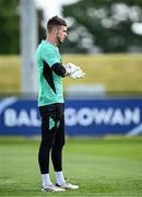 2 June 2025; Goalkeeper Josh Keeley during a Republic of Ireland training session at the FAI National Training Centre in Abbotstown, Dublin. Photo by Seb Daly/Sportsfile