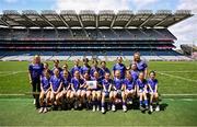 2 June 2025; Participants and mentors from John Mitchel's GAC Claudy in Derry during the 2025 LGFA Under 10 Go Games Festival Day at Croke Park in Dublin. Photo by Piaras Ó Mídheach/Sportsfile