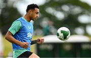 2 June 2025; Adam Idah during a Republic of Ireland training session at the FAI National Training Centre in Abbotstown, Dublin. Photo by Seb Daly/Sportsfile