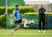 2 June 2025; Ryan Manning during a Republic of Ireland training session at the FAI National Training Centre in Abbotstown, Dublin. Photo by Seb Daly/Sportsfile