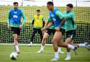 2 June 2025; Goalkeeper Max O'Leary during a Republic of Ireland training session at the FAI National Training Centre in Abbotstown, Dublin. Photo by Seb Daly/Sportsfile