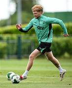 2 June 2025; Liam Scales during a Republic of Ireland training session at the FAI National Training Centre in Abbotstown, Dublin. Photo by Seb Daly/Sportsfile