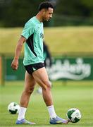 2 June 2025; Adam Idah during a Republic of Ireland training session at the FAI National Training Centre in Abbotstown, Dublin. Photo by Seb Daly/Sportsfile