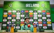 2 June 2025; Goalkeeper Max O'Leary during a Republic of Ireland media conference at the FAI Headquarters in Abbotstown, Dublin. Photo by Seb Daly/Sportsfile