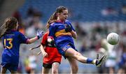 2 June 2025; Action from Naomh Padraig Uisce Chaoin of Donegal and Fenagh of Leitrim during the 2025 LGFA Under 10 Go Games Festival Day at Croke Park in Dublin. Photo by Piaras Ó Mídheach/Sportsfile