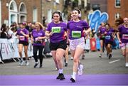 1 June 2025; Participants during the 2025 Vhi Women’s Mini Marathon. More than 28,500 women from all over the country took to the streets of Dublin to run, walk and jog the 10km route, raising much needed funds for hundreds of charities. For further information please log on to www.vhiwomensminimarathon.ie Photo by David Fitzgerald/Sportsfile