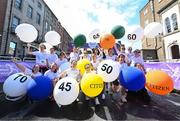 1 June 2025; Pacers during the 2025 Vhi Women’s Mini Marathon. More than 28,500 women from all over the country took to the streets of Dublin to run, walk and jog the 10km route, raising much needed funds for hundreds of charities. For further information please log on to www.vhiwomensminimarathon.ie Photo by David Fitzgerald/Sportsfile