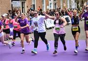 1 June 2025; Participants during the 2025 Vhi Women’s Mini Marathon. More than 28,500 women from all over the country took to the streets of Dublin to run, walk and jog the 10km route, raising much needed funds for hundreds of charities. For further information please log on to www.vhiwomensminimarathon.ie Photo by David Fitzgerald/Sportsfile