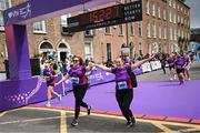 1 June 2025; Participants during the 2025 Vhi Women’s Mini Marathon. More than 28,500 women from all over the country took to the streets of Dublin to run, walk and jog the 10km route, raising much needed funds for hundreds of charities. For further information please log on to www.vhiwomensminimarathon.ie Photo by David Fitzgerald/Sportsfile