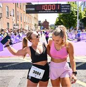 1 June 2025; Participants during the 2025 Vhi Women’s Mini Marathon. More than 28,500 women from all over the country took to the streets of Dublin to run, walk and jog the 10km route, raising much needed funds for hundreds of charities. For further information please log on to www.vhiwomensminimarathon.ie Photo by David Fitzgerald/Sportsfile