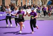 1 June 2025; Participants during the 2025 Vhi Women’s Mini Marathon. More than 28,500 women from all over the country took to the streets of Dublin to run, walk and jog the 10km route, raising much needed funds for hundreds of charities. For further information please log on to www.vhiwomensminimarathon.ie Photo by David Fitzgerald/Sportsfile
