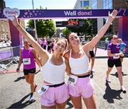 1 June 2025; Participants during the 2025 Vhi Women’s Mini Marathon. More than 28,500 women from all over the country took to the streets of Dublin to run, walk and jog the 10km route, raising much needed funds for hundreds of charities. For further information please log on to www.vhiwomensminimarathon.ie Photo by David Fitzgerald/Sportsfile