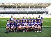2 June 2025; Participants and mentors from St Mary's Granard in Longford during the 2025 LGFA Under 10 Go Games Festival Day at Croke Park in Dublin. Photo by Piaras Ó Mídheach/Sportsfile