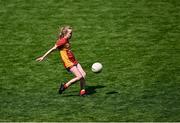 2 June 2025; Action from Davidstown Courtnacuddy in Wexford and Stabannon/Mitchells in Louth during the 2025 LGFA Under 10 Go Games Festival Day at Croke Park in Dublin. Photo by Piaras Ó Mídheach/Sportsfile