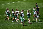 2 June 2025; Action from Monaghan Harps of Monaghan and Erin Go Bragh of Dublin during the 2025 LGFA Under 10 Go Games Festival Day at Croke Park in Dublin. Photo by Piaras Ó Mídheach/Sportsfile