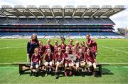 2 June 2025; Participants and mentors from Shamrock Gaels in Sligo during the 2025 LGFA Under 10 Go Games Festival Day at Croke Park in Dublin. Photo by Piaras Ó Mídheach/Sportsfile