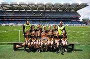 2 June 2025; Participants and mentors from Bornacoola in Leitrim during the 2025 LGFA Under 10 Go Games Festival Day at Croke Park in Dublin. Photo by Piaras Ó Mídheach/Sportsfile