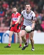 1 June 2025; Céin D’Arcy of Galway during the GAA Football All-Ireland Senior Championship Round 2 match between Derry and Galway at Celtic Park in Derry. Photo by Piaras Ó Mídheach/Sportsfile