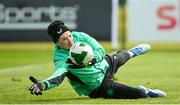 3 June 2025; Goalkeeper Caoimhin Kelleher during a Republic of Ireland training session at the FAI National Training Centre in Abbotstown, Dublin. Photo by Ramsey Cardy/Sportsfile