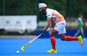 2 June 2025; Jarmanpreet Singh of India during the Men's International Hockey match between Ireland and India at Pembroke Wanderers Hockey Club in Dublin. Photo by Shauna Clinton/Sportsfile