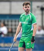 2 June 2025; Kyle Marshall of Ireland during the Men's International Hockey match between Ireland and India at Pembroke Wanderers Hockey Club in Dublin. Photo by Shauna Clinton/Sportsfile
