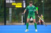 2 June 2025; Ben Nelson of Ireland during the Men's International Hockey match between Ireland and India at Pembroke Wanderers Hockey Club in Dublin. Photo by Shauna Clinton/Sportsfile