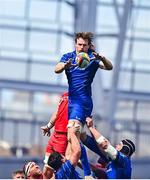 31 May 2025; Ryan Baird of Leinster during the United Rugby Championship quarter-final match between Leinster and Scarlets at the Aviva Stadium in Dublin. Photo by Tyler Miller/Sportsfile