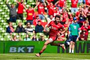 31 May 2025; Johnny Williams of Scarlets during the United Rugby Championship quarter-final match between Leinster and Scarlets at the Aviva Stadium in Dublin. Photo by Tyler Miller/Sportsfile