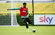 3 June 2025; Andrew Omobamidele during a Republic of Ireland training session at the FAI National Training Centre in Abbotstown, Dublin. Photo by Ramsey Cardy/Sportsfile