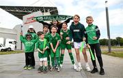 3 June 2025; Republic of Ireland supporters before the UEFA Women's Nations League, League B match between Republic of Ireland and Slovenia at Páirc Uí Chaoimh in Cork. Photo by David Fitzgerald/Sportsfile