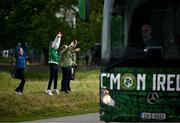 3 June 2025; Republic of Ireland supporters wave as the team bus arrives before the UEFA Women's Nations League, League B match between Republic of Ireland and Slovenia at Páirc Uí Chaoimh in Cork. Photo by David Fitzgerald/Sportsfile