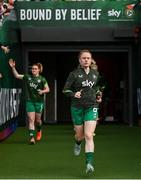 3 June 2025; Amber Barrett of Republic of Ireland before the UEFA Women's Nations League, League B match between Republic of Ireland and Slovenia at Páirc Uí Chaoimh in Cork. Photo by Stephen McCarthy/Sportsfile