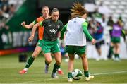 3 June 2025; Republic of Ireland captain Katie McCabe warms up before the UEFA Women's Nations League, League B match between Republic of Ireland and Slovenia at Páirc Uí Chaoimh in Cork. Photo by David Fitzgerald/Sportsfile