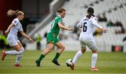 3 June 2025; Emily Murphy of Republic of Ireland in action against Kaja Korošec of Slovenia during the UEFA Women's Nations League, League B match between Republic of Ireland and Slovenia at Páirc Uí Chaoimh in Cork. Photo by David Fitzgerald/Sportsfile