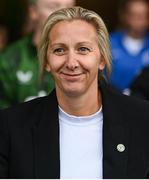 3 June 2025; Republic of Ireland head coach Carla Ward before the UEFA Women's Nations League, League B match between Republic of Ireland and Slovenia at Páirc Uí Chaoimh in Cork. Photo by Stephen McCarthy/Sportsfile