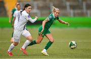 3 June 2025; Denise O'Sullivan of Republic of Ireland in action against Kaja Korošec of Slovenia during the UEFA Women's Nations League, League B match between Republic of Ireland and Slovenia at Páirc Uí Chaoimh in Cork. Photo by David Fitzgerald/Sportsfile