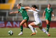 3 June 2025; Denise O'Sullivan of Republic of Ireland in action against Špela Kolbl of Slovenia during the UEFA Women's Nations League, League B match between Republic of Ireland and Slovenia at Páirc Uí Chaoimh in Cork. Photo by Stephen McCarthy/Sportsfile