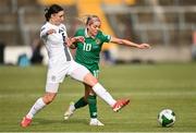3 June 2025; Denise O'Sullivan of Republic of Ireland in action against Kaja Korošec of Slovenia during the UEFA Women's Nations League, League B match between Republic of Ireland and Slovenia at Páirc Uí Chaoimh in Cork. Photo by David Fitzgerald/Sportsfile