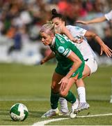 3 June 2025; Denise O'Sullivan of Republic of Ireland in action against Sara Makovec of Slovenia during the UEFA Women's Nations League, League B match between Republic of Ireland and Slovenia at Páirc Uí Chaoimh in Cork. Photo by David Fitzgerald/Sportsfile