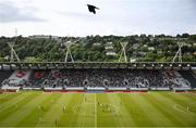 3 June 2025; A crow flies over the pitch during the UEFA Women's Nations League, League B match between Republic of Ireland and Slovenia at Páirc Uí Chaoimh in Cork. Photo by Shauna Clinton/Sportsfile