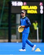 3 June 2025; India head coach Craig Fulton before the Men's International Hockey match between Ireland and India at Pembroke Wanderers Hockey Club in Dublin. Photo by Tyler Miller/Sportsfile