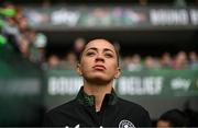 3 June 2025; Republic of Ireland captain Katie McCabe before the UEFA Women's Nations League, League B match between Republic of Ireland and Slovenia at Páirc Uí Chaoimh in Cork. Photo by Stephen McCarthy/Sportsfile