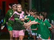 3 June 2025; Republic of Ireland goalkeeper Grace Moloney before the UEFA Women's Nations League, League B match between Republic of Ireland and Slovenia at Páirc Uí Chaoimh in Cork. Photo by Stephen McCarthy/Sportsfile