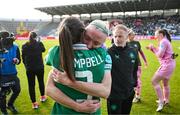 3 June 2025; Louise Quinn and Megan Campbell of Republic of Ireland after the UEFA Women's Nations League, League B match between Republic of Ireland and Slovenia at Páirc Uí Chaoimh in Cork. Photo by Stephen McCarthy/Sportsfile
