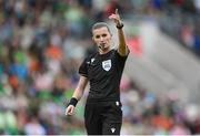 3 June 2025; Referee Miriama Bocková during the UEFA Women's Nations League, League B match between Republic of Ireland and Slovenia at Páirc Uí Chaoimh in Cork. Photo by Stephen McCarthy/Sportsfile