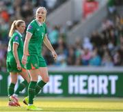 3 June 2025; Louise Quinn of Republic of Ireland during the UEFA Women's Nations League, League B match between Republic of Ireland and Slovenia at Páirc Uí Chaoimh in Cork. Photo by Stephen McCarthy/Sportsfile
