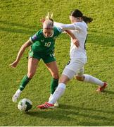 3 June 2025; Denise O'Sullivan of Republic of Ireland in action against Kaja Korošec of Slovenia during the UEFA Women's Nations League, League B match between Republic of Ireland and Slovenia at Páirc Uí Chaoimh in Cork. Photo by Shauna Clinton/Sportsfile