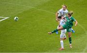 3 June 2025; Saoirse Noonan of Republic of Ireland attempts a shot on goal during the UEFA Women's Nations League, League B match between Republic of Ireland and Slovenia at Páirc Uí Chaoimh in Cork. Photo by Shauna Clinton/Sportsfile